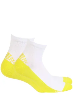 MLADÉ PÁNSKÉ PONOŽKY VZOROVANÉ AG+ BÍLÉ 39-41
