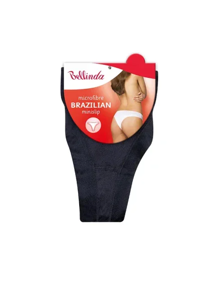 Dámské kalhotky brazilky BRAZILIAN MINISLIP - BELLINDA - černá