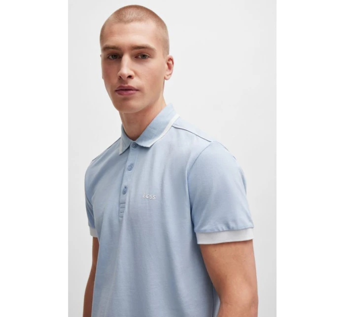 Pánská modrá polokošile  1 Bright Purple regular fit model 21350230 - Boss