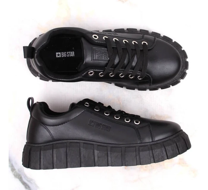 Big Star W INT1919 černé boty na platformě Big Star W INT1919 černé boty na platformě
