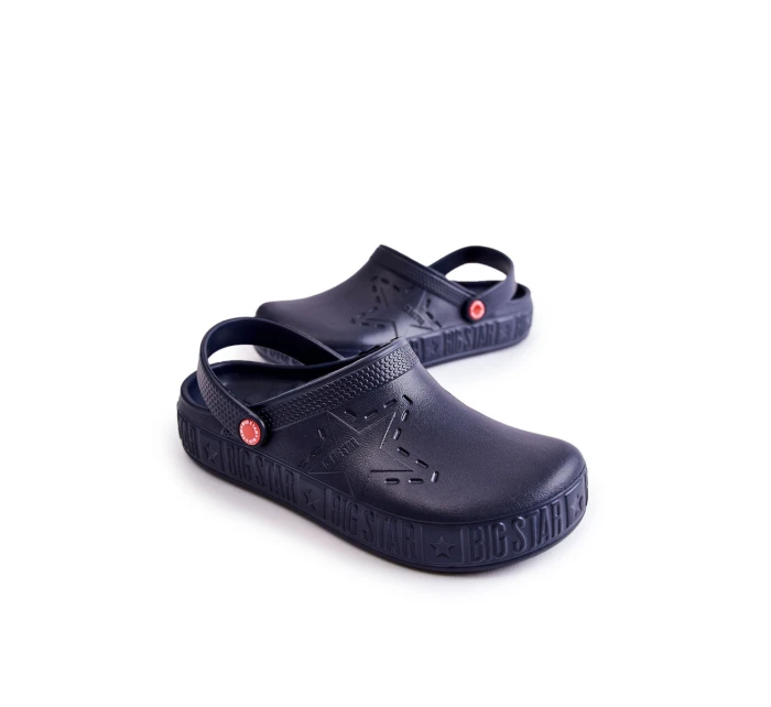 Pánské lehké pantofle Big Star II175002 Námořnická modrá