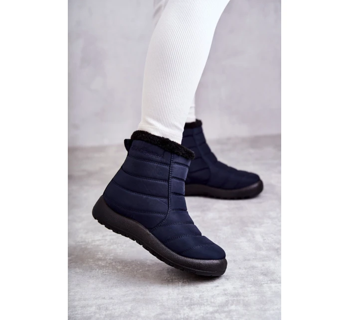 Dámské tmavě modré teplé sněhule model 21597977 - EVENTO Dámské tmavě modré teplé sněhule model 21597977 - EVENTO