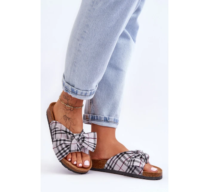 Dámské S Mašlí Na Platformě Šedá model 21624414 - Boto Dámské S Mašlí Na Platformě Šedá model 21624414 - Boto