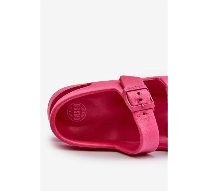 Dětské Lehké Žabky S BIG STAR Fuchsie model 21651526 - Big Star Shoes Dětské Lehké Žabky S BIG STAR Fuchsie model 21651526 - Big Star Shoes