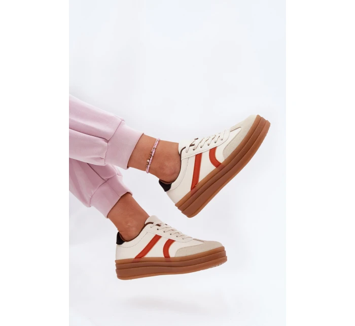 Dámské Tenisky Na Platformě Béžové Tolianna Dámské Tenisky Na Platformě Béžové Tolianna