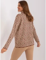 Sweter AT SW model 18955182 brązowy - FPrice Sweter AT SW model 18955182 brązowy - FPrice