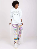 Dámská mikina-DHJ-BL-15658.35-bílá