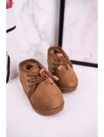 Dívčí šněrovací Sněhové Boty S Kožešinou Hnědé Hunter Dívčí šněrovací Sněhové Boty S Kožešinou Hnědé Hunter