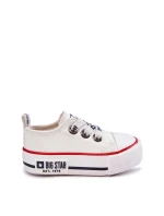 Dětské kožené tenisky BIG STAR KK374040 Bílé Dětské kožené tenisky BIG STAR KK374040 Bílé