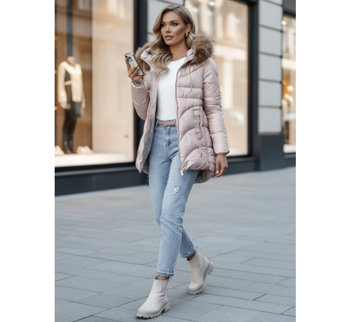 Dámská zimní bunda s kapucí WINTERCHIC růžová FashionStreet TY4441z Dámská zimní bunda s kapucí WINTERCHIC růžová FashionStreet TY4441z