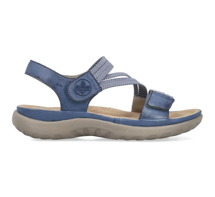 Pohodlné modré sandály Rieker W RKR587