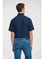 Košile Oxford s krátkým rukávem 11. bright navy model 22475433 - Russell Athletic Košile Oxford s krátkým rukávem 11. bright navy model 22475433 - Russell Athletic