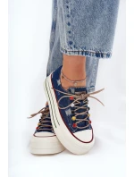 Dámské Tenisky Na Platformě GOE RR2N4103 Tmavě Modré Dámské Tenisky Na Platformě GOE RR2N4103 Tmavě Modré