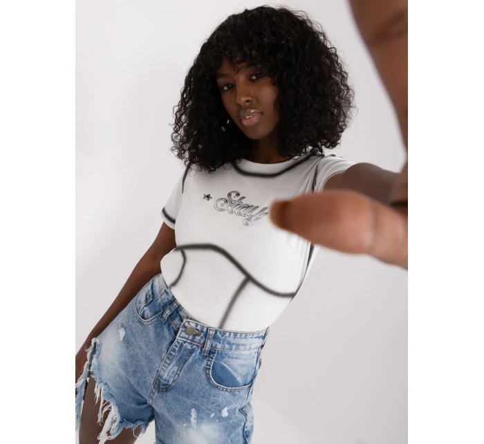 T shirt NM TS model 19662285 biały - FPrice T shirt NM TS model 19662285 biały - FPrice