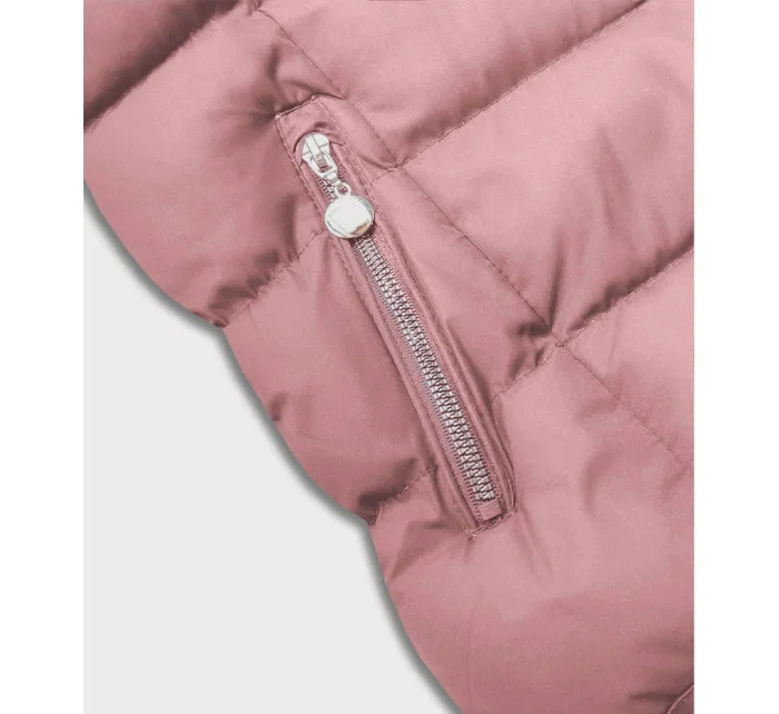 Růžová péřová dámská vesta (5M719-46) Růžová péřová dámská vesta (5M719-46)