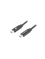 LANBERG KABEL USB-C 2.0 M/M 1M PREMIUM QC 4.0 POWER DELIVERY 60W ČERNÝ CA-CMCM-40CU-0010-BK