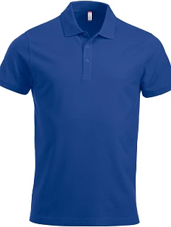 Classic S/S Pánské piqué polo z těžké bavlny deep blue model 22457214 - Clique