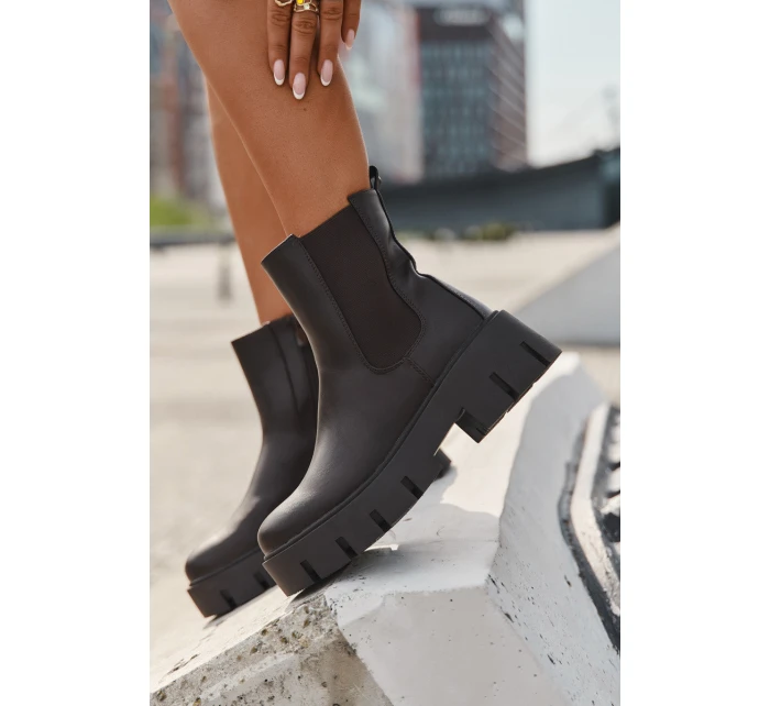 Dámské šněrovací boty teplé kůže tmavě hnědé model 21709278 - Boto Dámské šněrovací boty teplé kůže tmavě hnědé model 21709278 - Boto