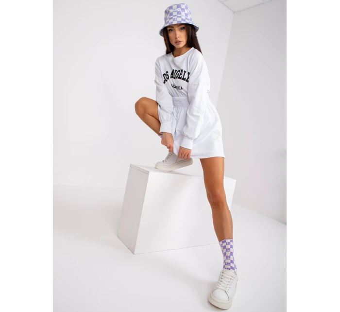 Sukienka DHJ SK model 20961807 biały - FPrice Sukienka DHJ SK model 20961807 biały - FPrice