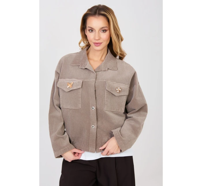 hřejivá kordová bunda model 224980 Rue Paris