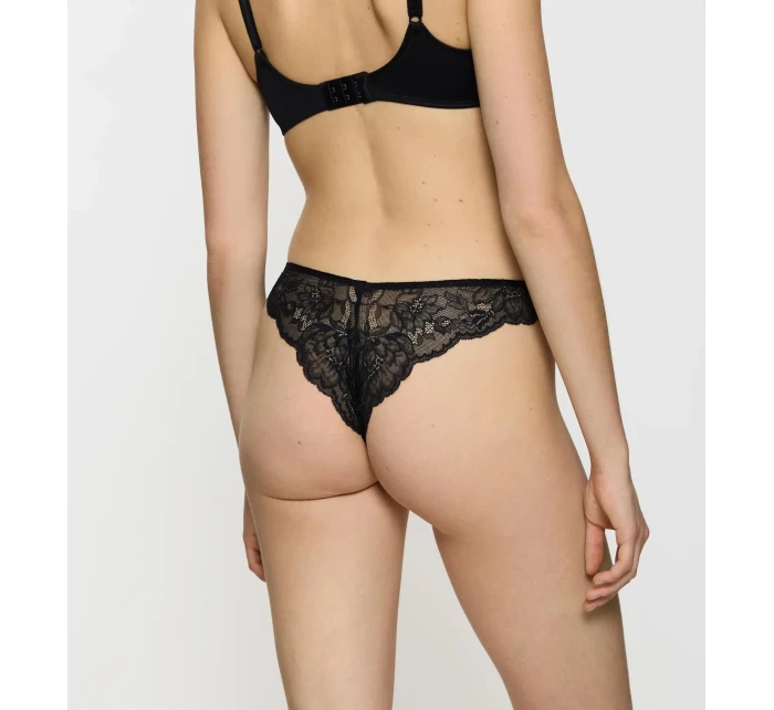 Dámské kalhotky Amourette Charm Highleg Brazilian - BLACK - černé 0004 - TRIUMPH