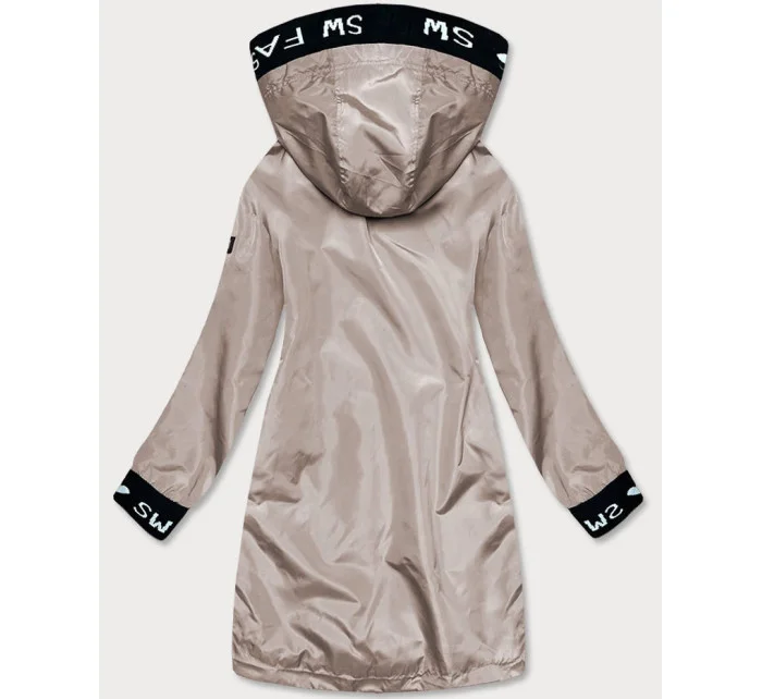 Tenká dámská bunda v barvě s ozdobnou lemovkou model 18019118 - S'WEST Tenká dámská bunda v barvě s ozdobnou lemovkou model 18019118 - S'WEST