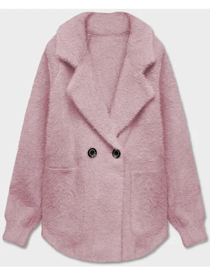 Krátký přehoz přes oblečení typu alpaka v růžové barvě model 18059133 - MADE IN ITALY