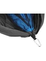 TURISTICKÁ HOUPACÍ SÍŤ PRO 2 OSOBY 270X140CM S MOSKYTIÉROU MODRÁ