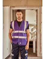 Yoko HVW 120 Hi-Vis síťovaná bezpečnostní vesta 79.W120 black Yoko HVW 120 Hi-Vis síťovaná bezpečnostní vesta 79.W120 black