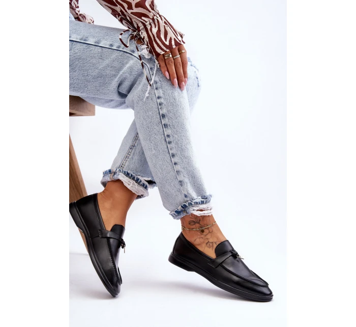 Dámské klasické mokasíny šedé model 21626995 - Boto