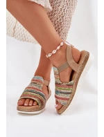 Dámské Sandály S Pletením Multikolor model 21698606 - EVENTO