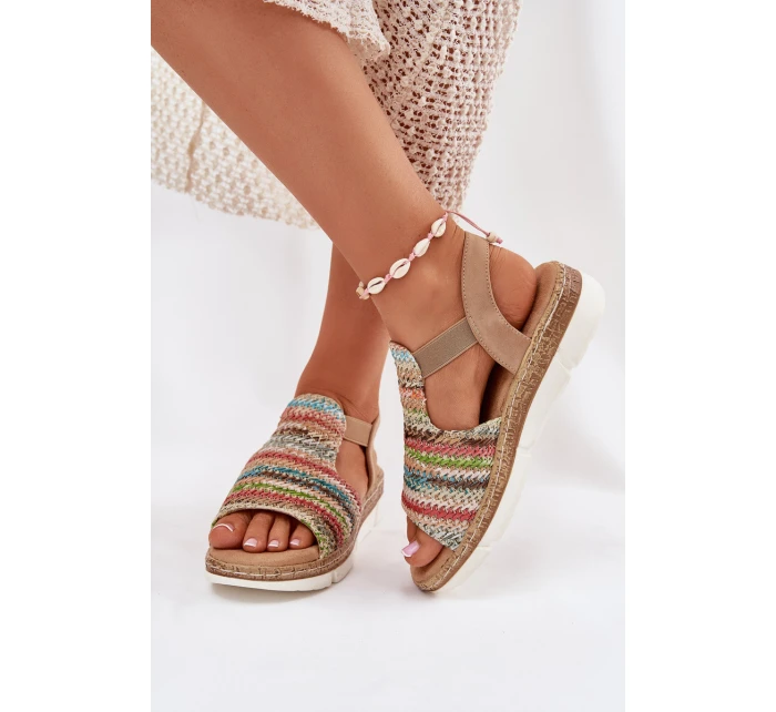 Dámské Sandály S Pletením Multikolor model 21698606 - EVENTO