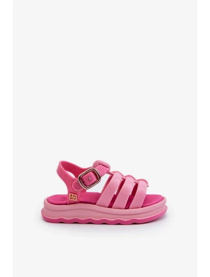 Vonné dětské sandály na suchý zip ZAXY Růžové