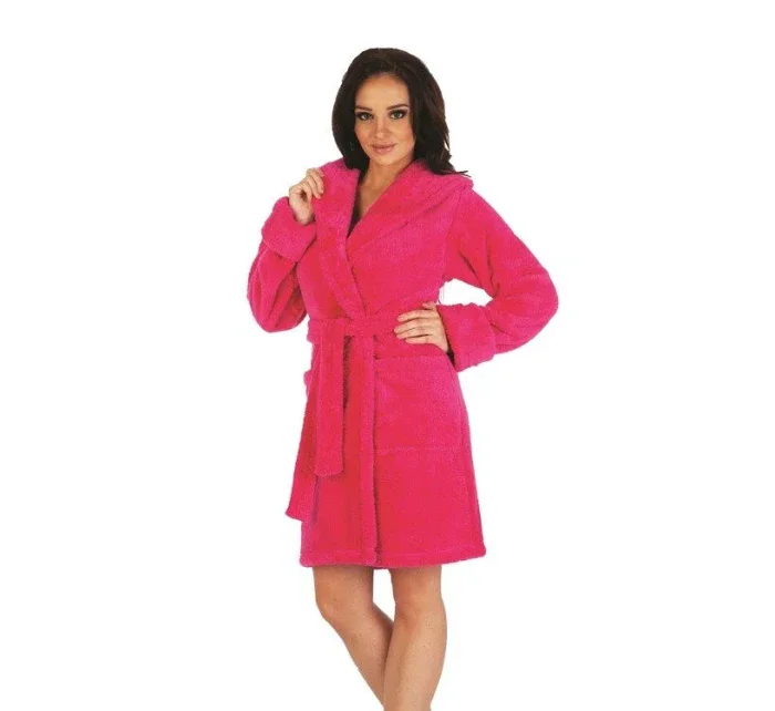 Dámský župan De Lafense 806 Krátký, kapuce