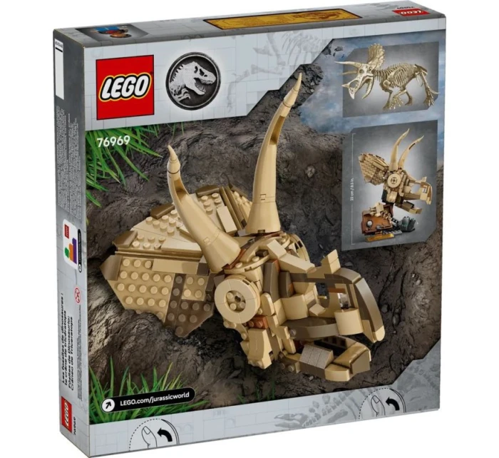 LEGO JURASSIC WORLD 76969 Kostry dinosaurů: lebka triceratopse LEGO JURASSIC WORLD 76969 Kostry dinosaurů: lebka triceratopse