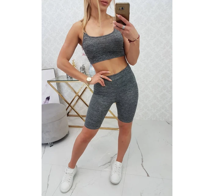 Sportovní set top + legíny černý Sportovní set top + legíny černý