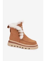 Dámské sněhule z přírodního semiše Lee Cooper – camel Dámské sněhule z přírodního semiše Lee Cooper – camel