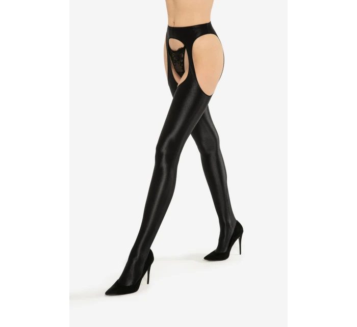 Dámské punčochové kalhoty ARS AMANDI STRIP PANTY CASANDRA Černá - Gatta