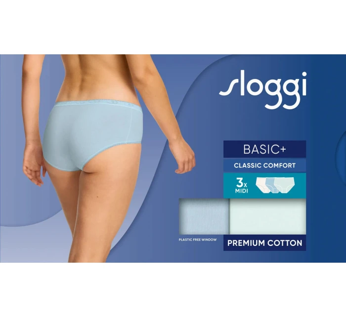 sloggi Basic+ Midi C3P - GRAY - SLOGGI GRAY - SLOGGI