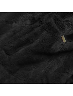 Krátká černá dámská kožešinová bunda model 17789347 - S'WEST
