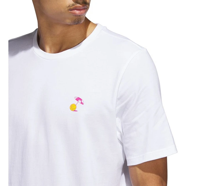 Stripe Spring Break Graphic Basketbalové tričko s krátkým rukávem M model 19583050 - ADIDAS