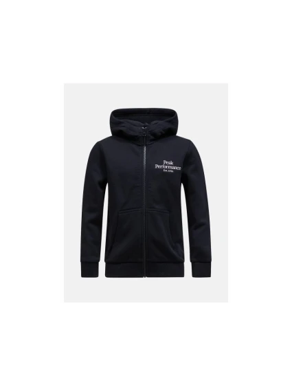 Peak Performance Jr Original Zip Hood Black