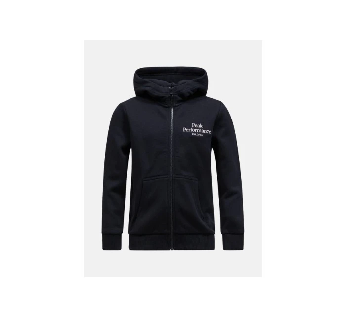 Peak Performance Jr Original Zip Hood Black