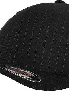 Flexfit 6195P 6 panelová kšiltovka "Pinstripe" 55.6195 black/white
