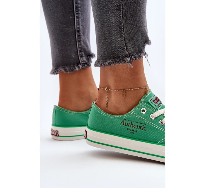 Dámské tenisky Big Star model 21649577 Zelené - Big Star Shoes Dámské tenisky Big Star model 21649577 Zelené - Big Star Shoes