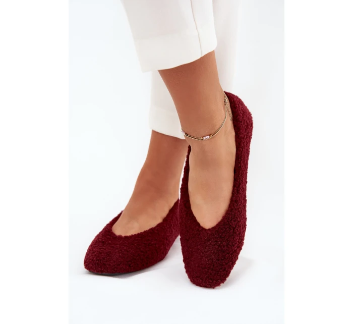 Dámské Baletky S Kožíškem Bordové model 21704606 - Boto Dámské Baletky S Kožíškem Bordové model 21704606 - Boto
