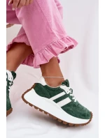 sneakersy z na masivní platformě  Zelené model 22031740 - D&A