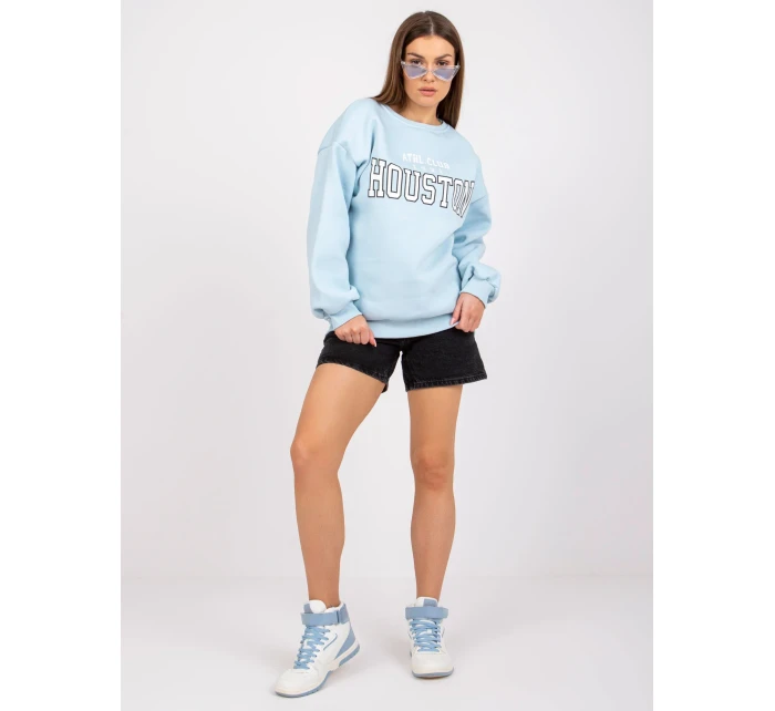 Mikina EM BL 617 model 17047518 světle modrá - FPrice Mikina EM BL 617 model 17047518 světle modrá - FPrice