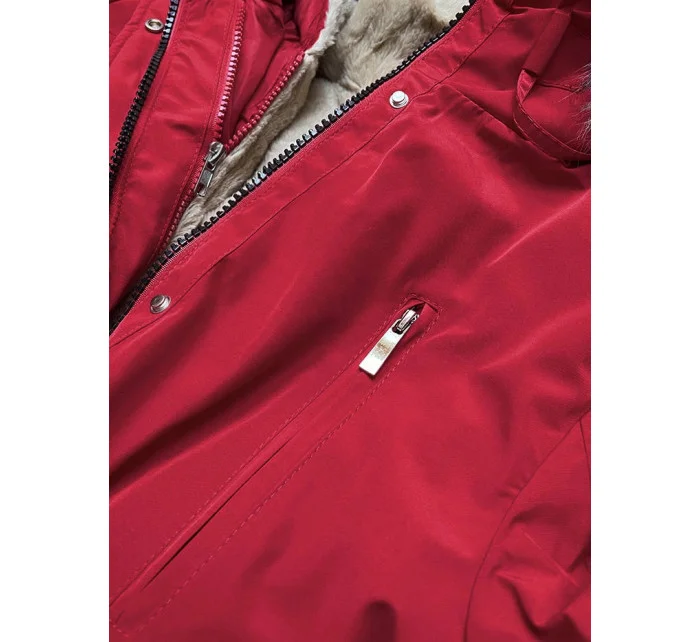 DAMSKA KURTKA ZIMOWA NA MISIU BEŻ model 21242902 - MHM DAMSKA KURTKA ZIMOWA NA MISIU BEŻ model 21242902 - MHM