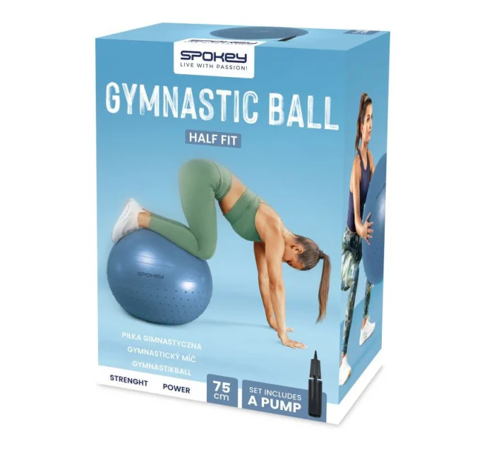 Gymnastický míč Half Fit model 21200650 - Spokey